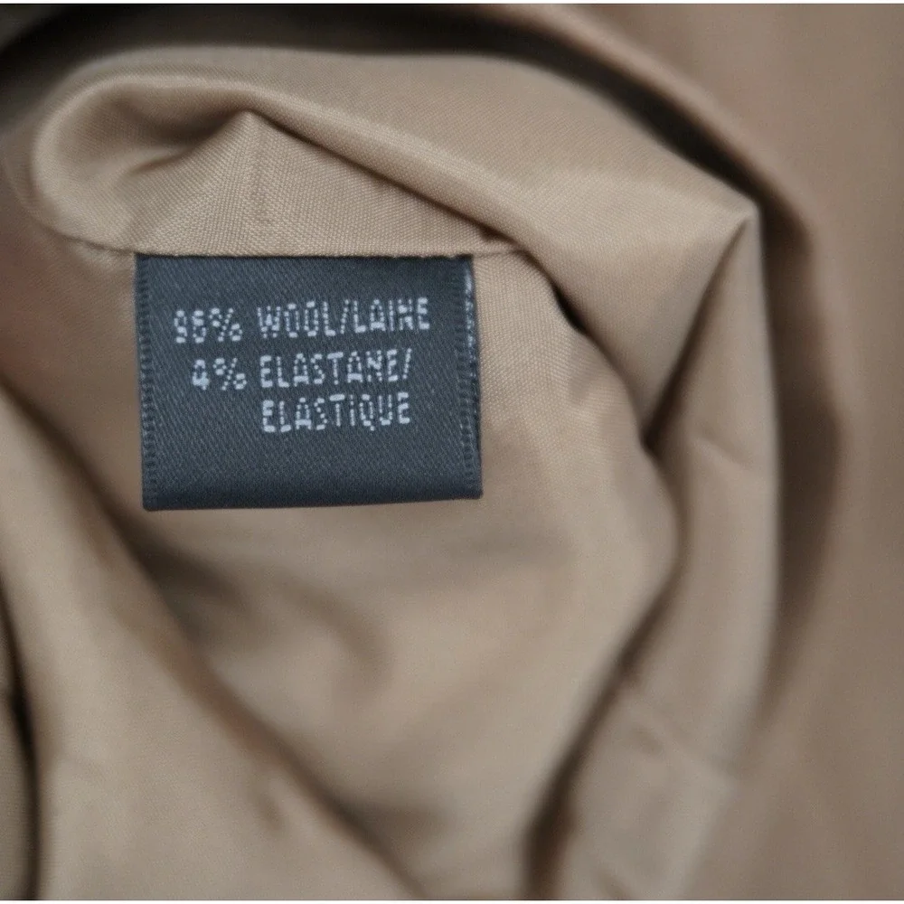Lafayette 148‎ New York Wool Tan Brown Women's Blaze Old Money Academia Size 6